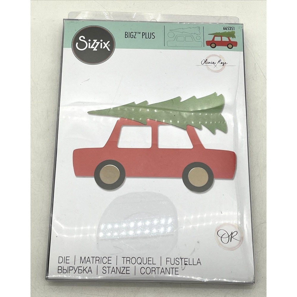 Sizzix Bigz Plus die Car & Tree #665351 by‎ Olivia Rose New